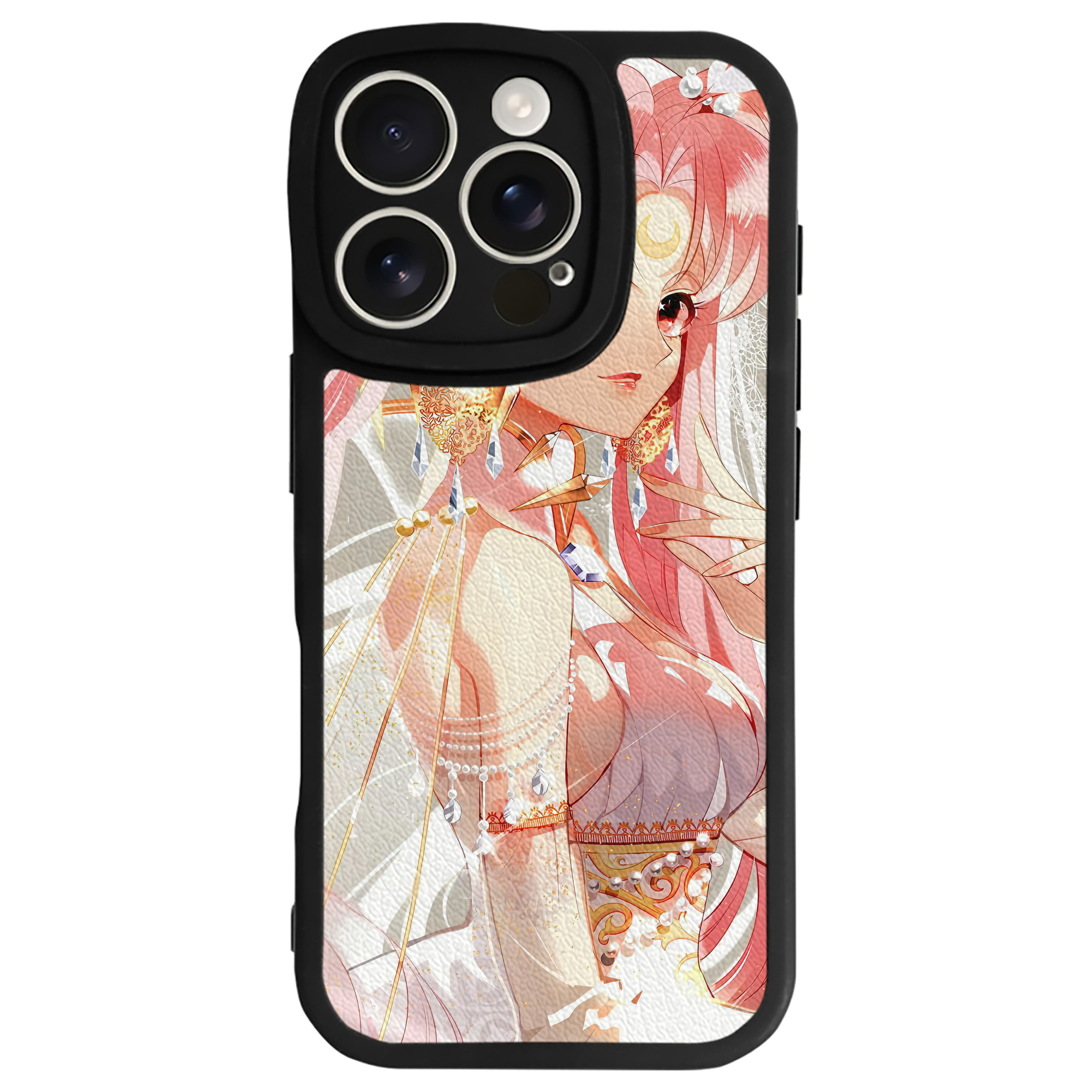 （画像用） 美少女戦士セーラームーン Sailor Moon 【iPhone 16シリーズ対応】シリコンスマホケース（レザー調） 材質：シリコン